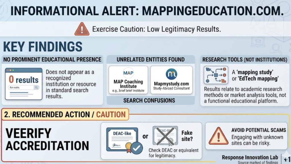 Is mappingeducation com real or fake in the digital education space?